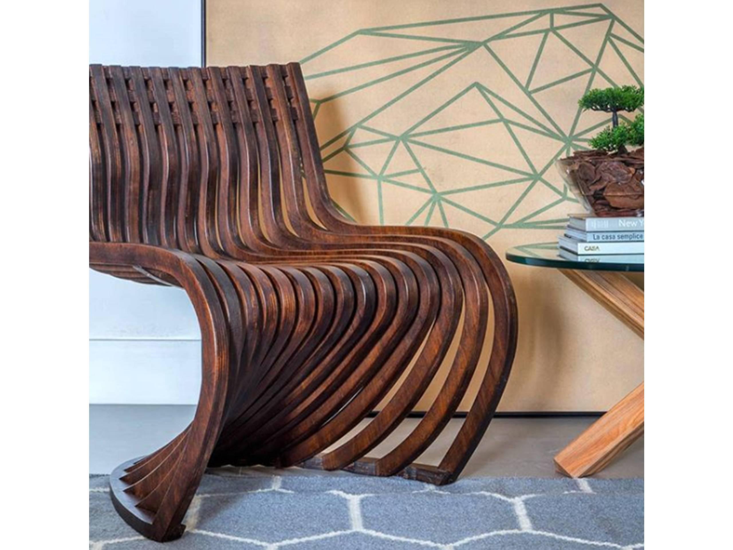 Pantosh Brazilian Contemporary Wood Easychair by Lattoog 3