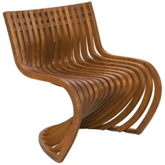 Pantosh Brazilian Contemporary Wood Easychair by Lattoog