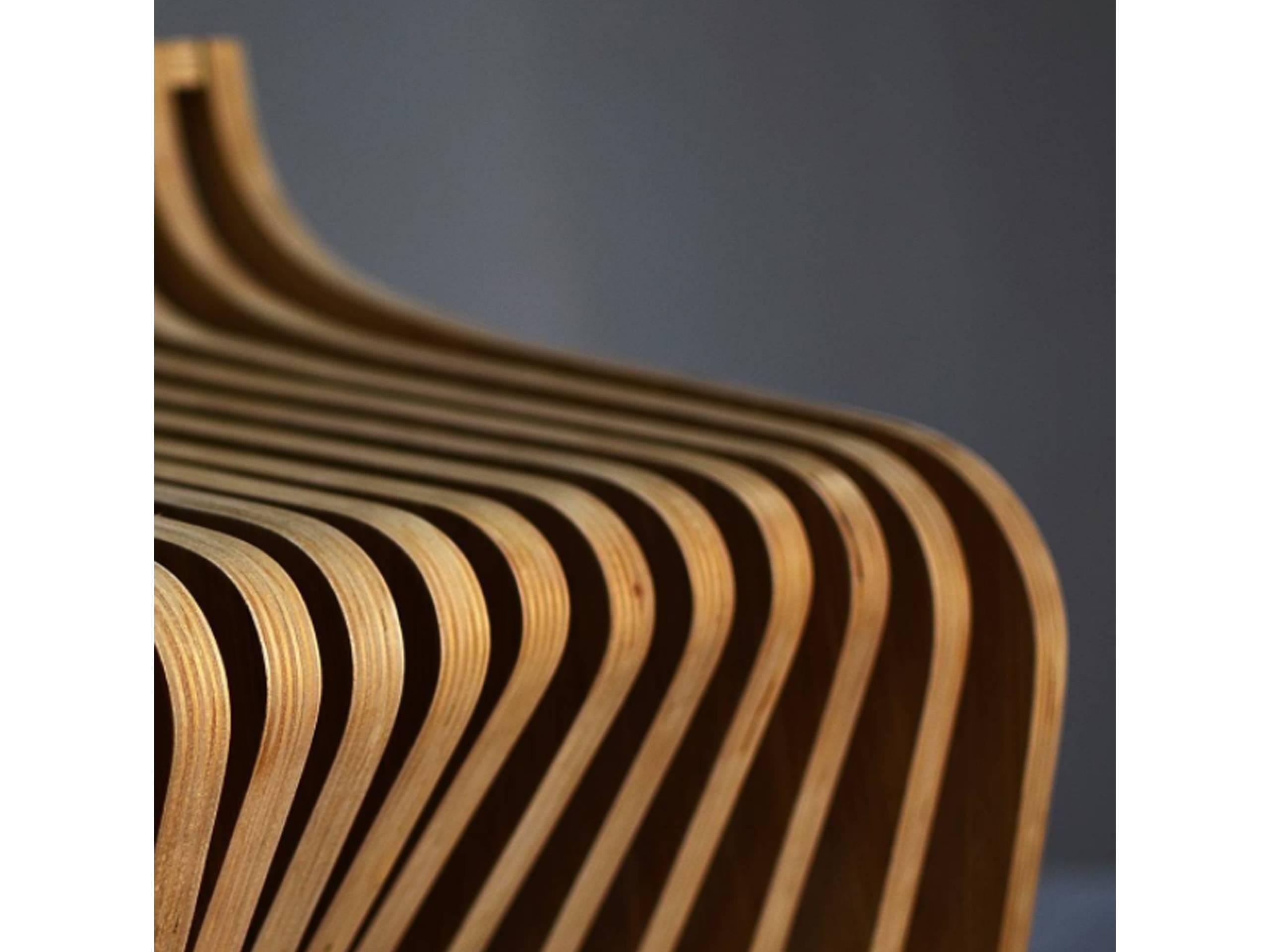 Pantosh Brazilian Contemporary Wood Stool by Lattoog 3