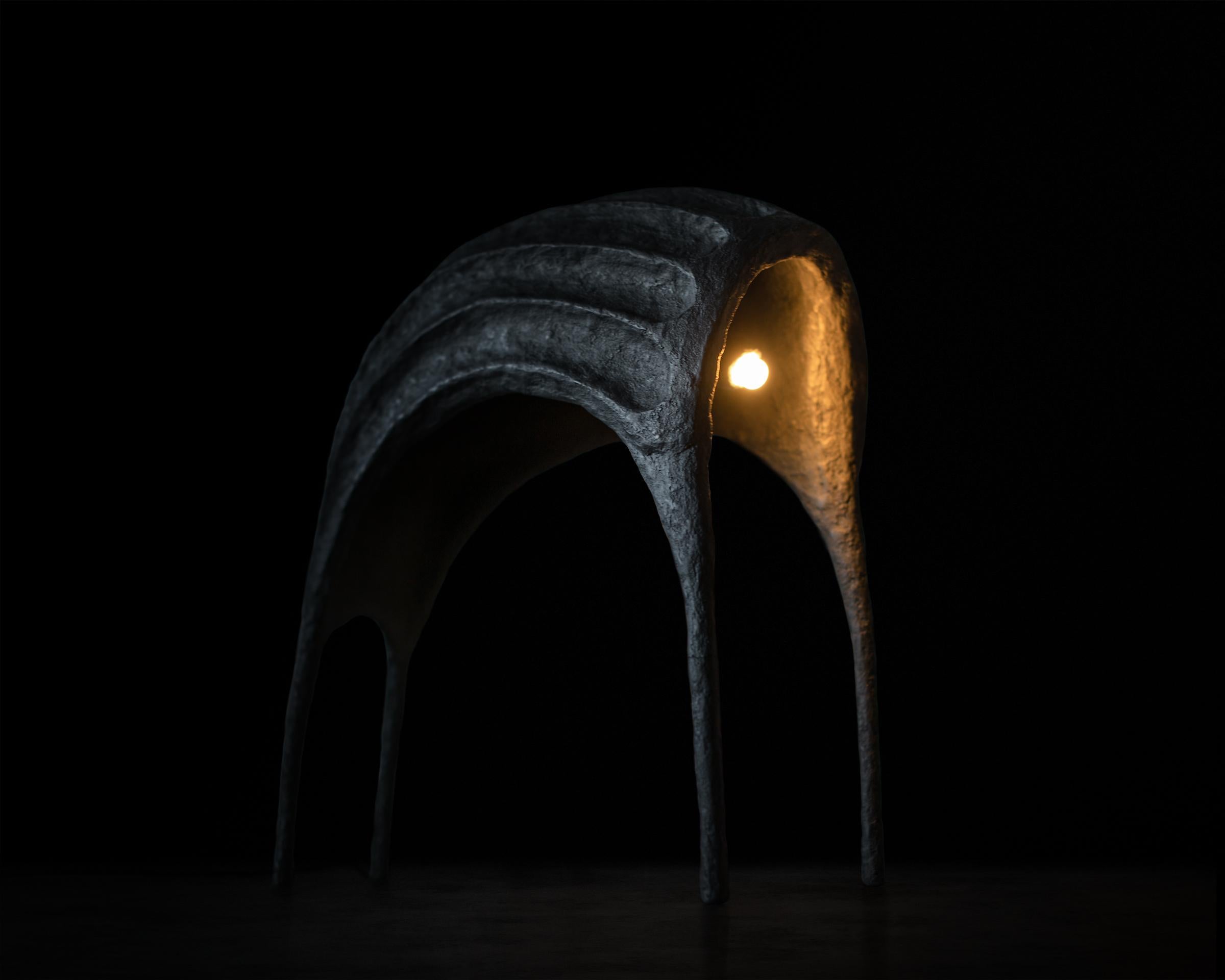 italien PANZIR Lampe à poser et lampadaire contemporains, Design/One, Matériaux recyclés en vente