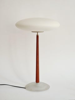 Pao 2, table lamp in glass and wood, Arteluce, Italy 1993