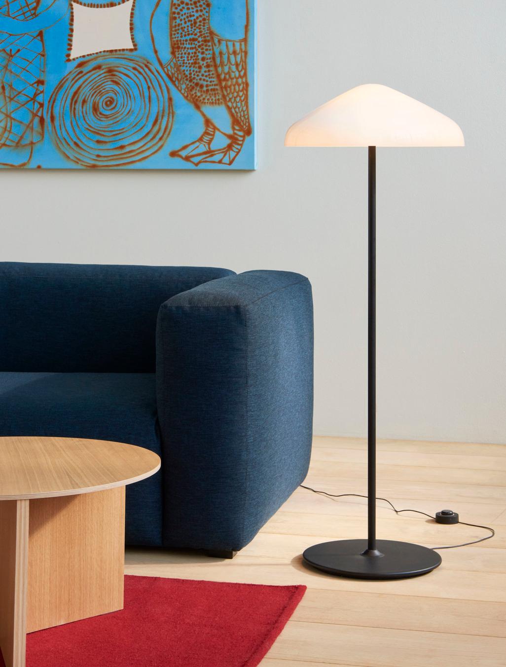 Pressed Pao Steel Floor Lamp, Soft Black, by Naoto Fukasawa, for Hay For Sale