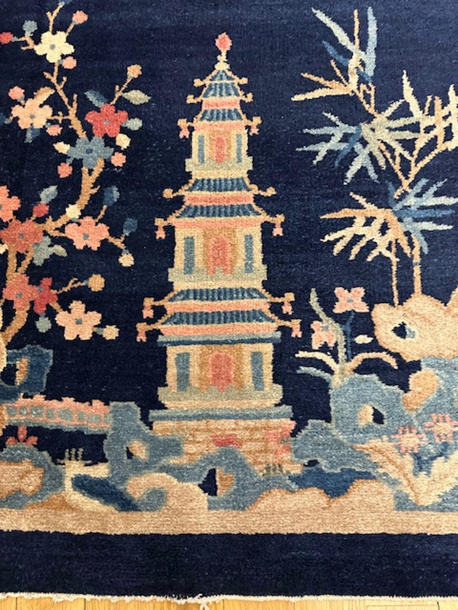 Tapis Pao Tao du centre-nord de la Chine

Age : vers 1900

Dimensions : 4′.9 