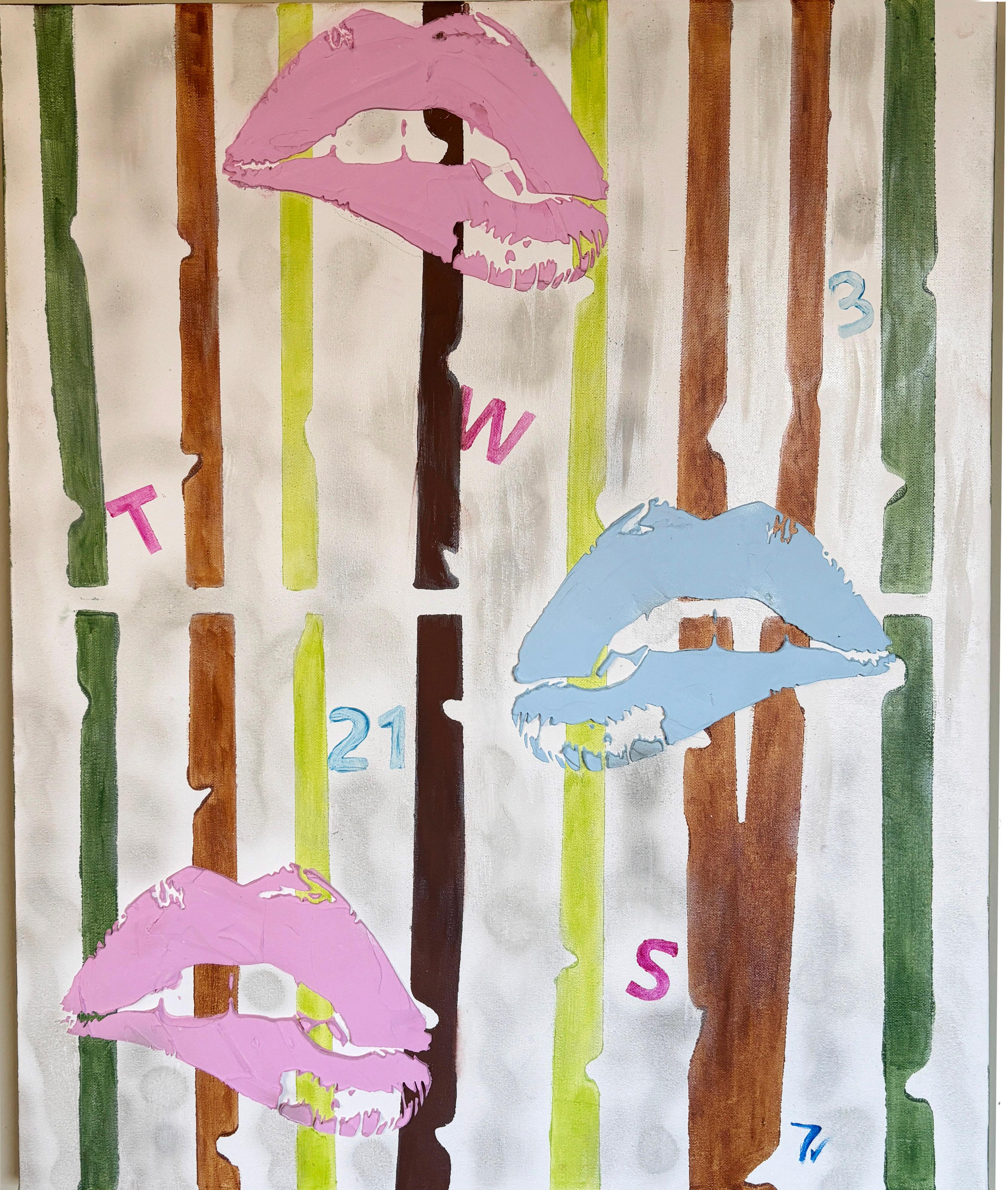 Paola Figurative Painting - Lips Among Bamboo