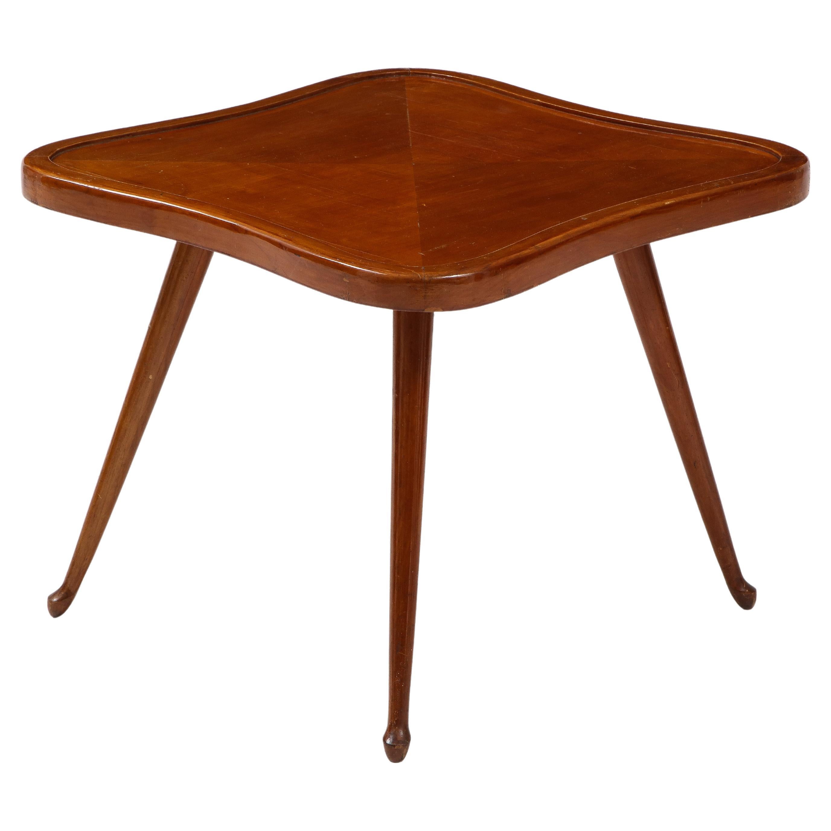 Paolo Buffa 'Attrib.' Occasional Clover Shaped Table, c. 1950-60