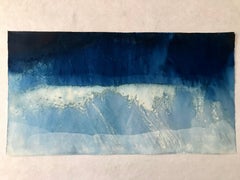 28° 14' 34.127’’N, 114° 6' 44.679’’W-14. Cyanotype photograph of the ocean waves