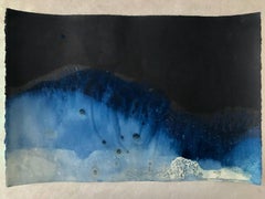 28° 14' 22.942''N, 114° 6' 4.129'''W-9. Fotografia in cianotipia delle onde dell'oceano