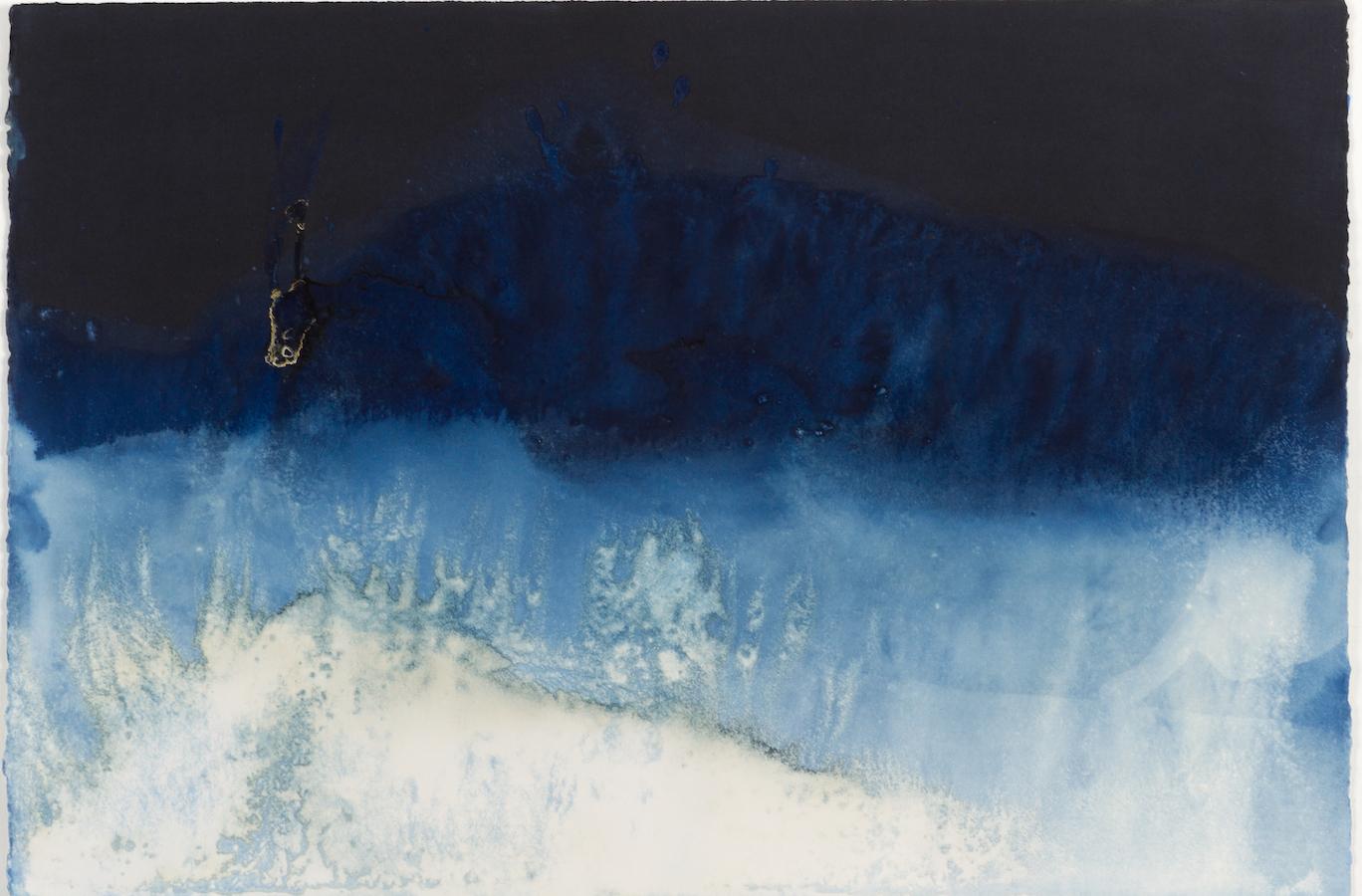 28° 14' 34.127’’N, 114° 6' 44.679’’W-12. Cyanotype photograph of the ocean waves