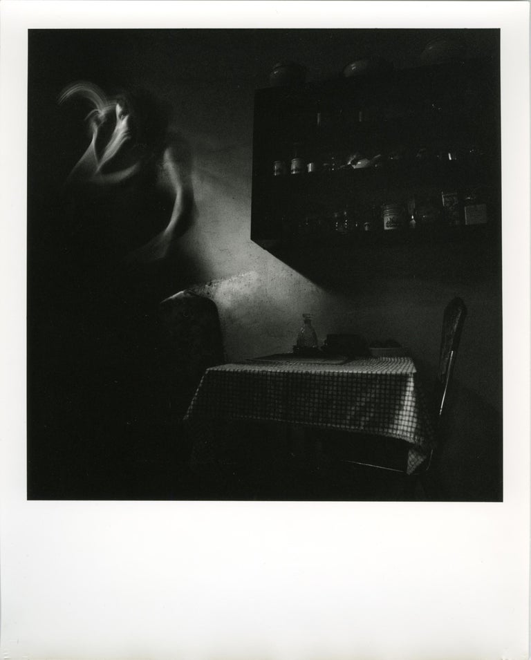 Paola Dávila - Oaxaca, kitchen. Artist Self Portraits. Black and white