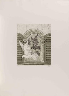 Dove - Etching by Paola Grott - 1990s