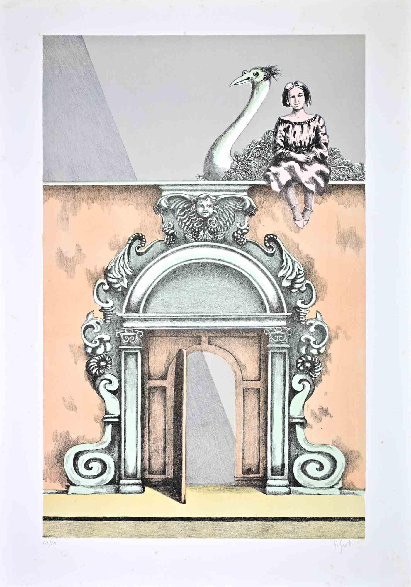 Surreal Composition - Lithograph by Paola Grott - 1990s