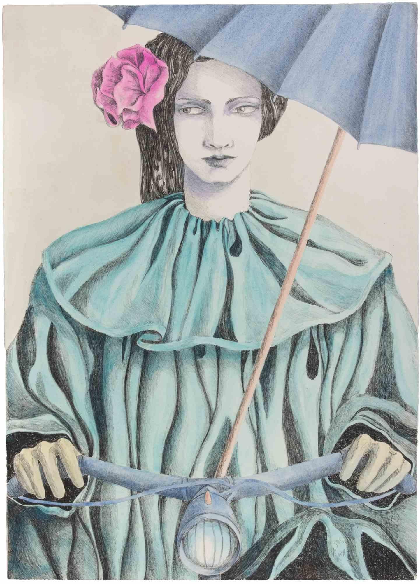 Lithograph realized by Paola Grott in 1990s.

Hand signed and hand colored.

Not numbered, as issued.

Very good condition.