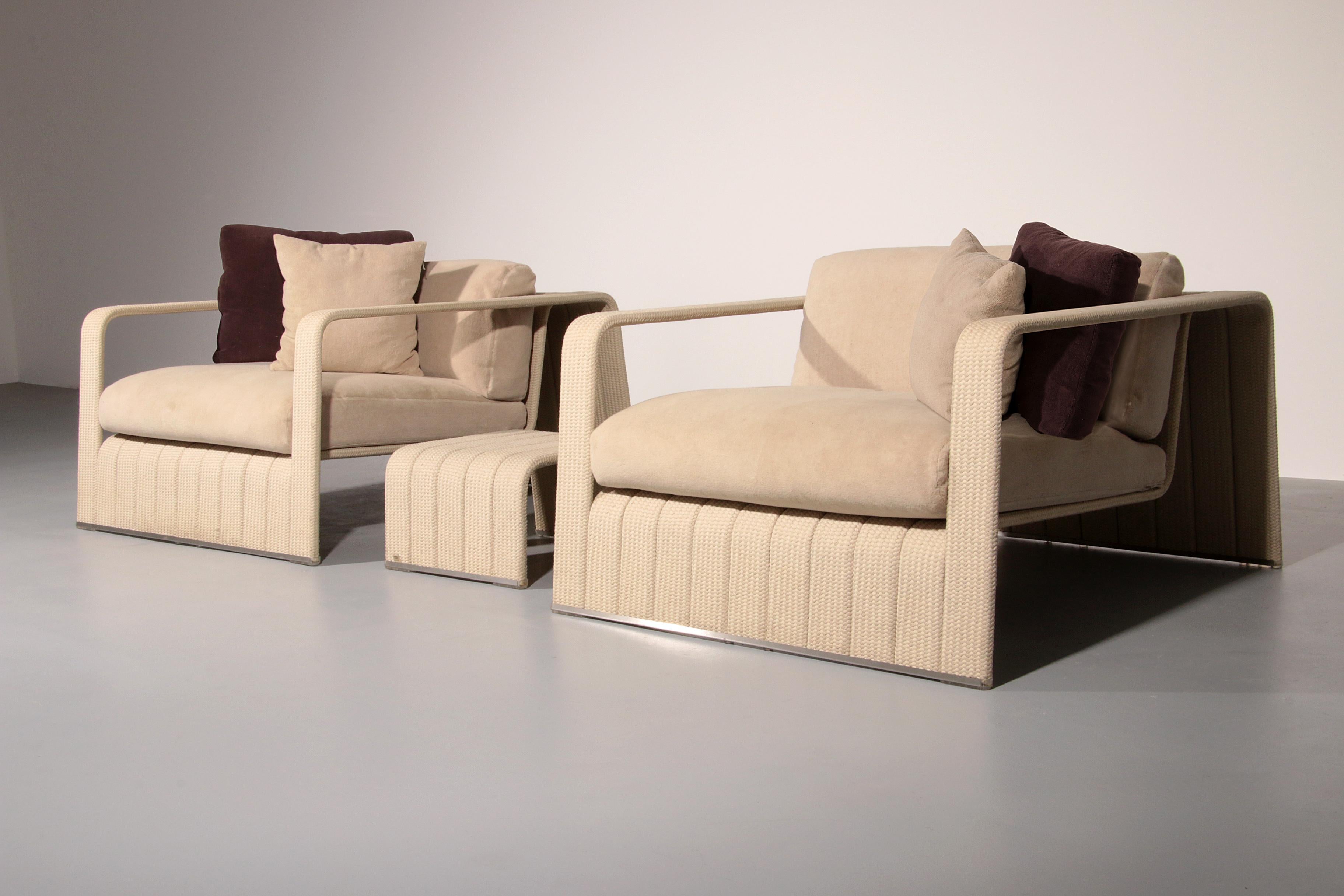 Paola Lenti Lounge Chairs and table Frame Your Comfort In Good Condition For Sale In Oirlo, LI