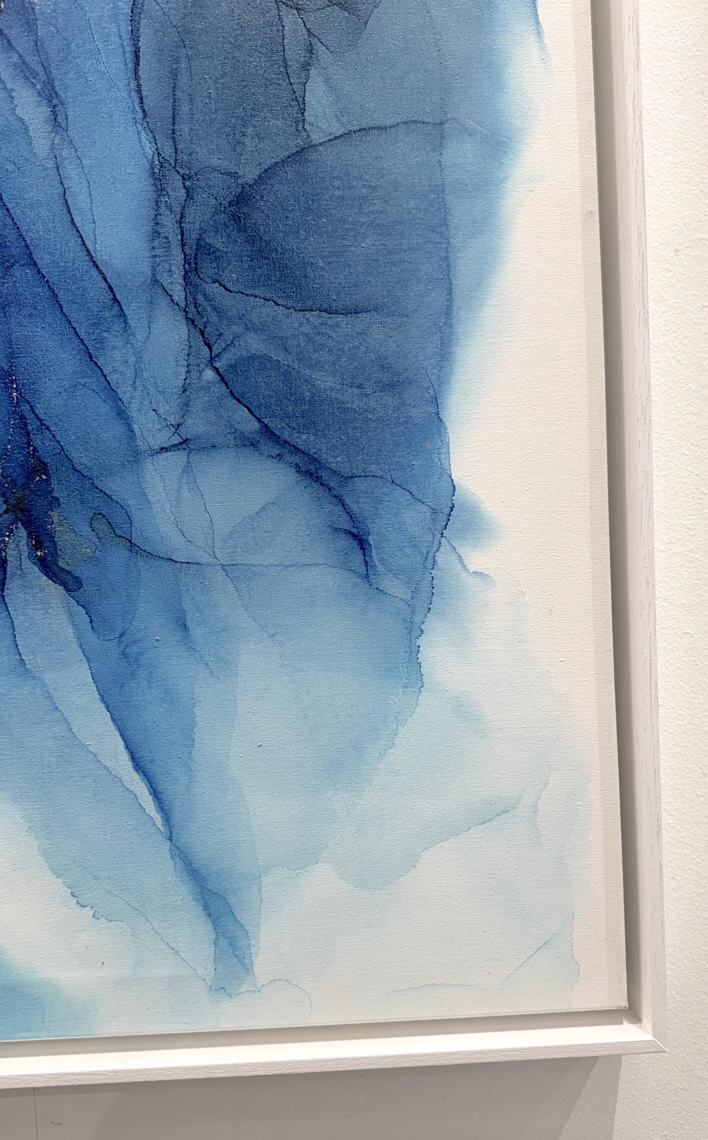 Mar adentro (Blau), Abstract Painting, von Paola Montemayor