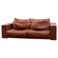 Paola Navone by Baxter Italy Gognac Color Sofa Model Budapest
