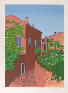 Urban Landscape - Lithograph by Paola Peruse - 1980s