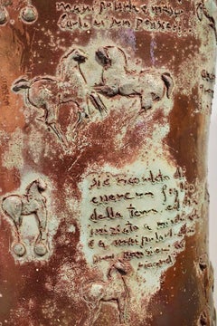 Paolo Staccioli "Un Guerriero" Unique Piece Ceramic Contemporary Art Sculpture