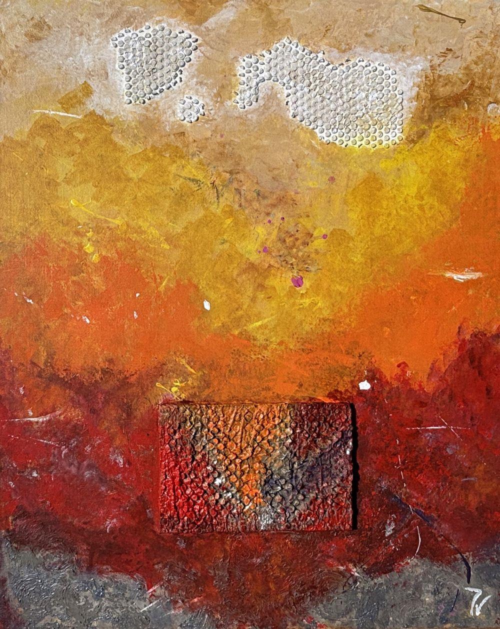 Figurative Painting de paola vignola - Talón rojo de Dante