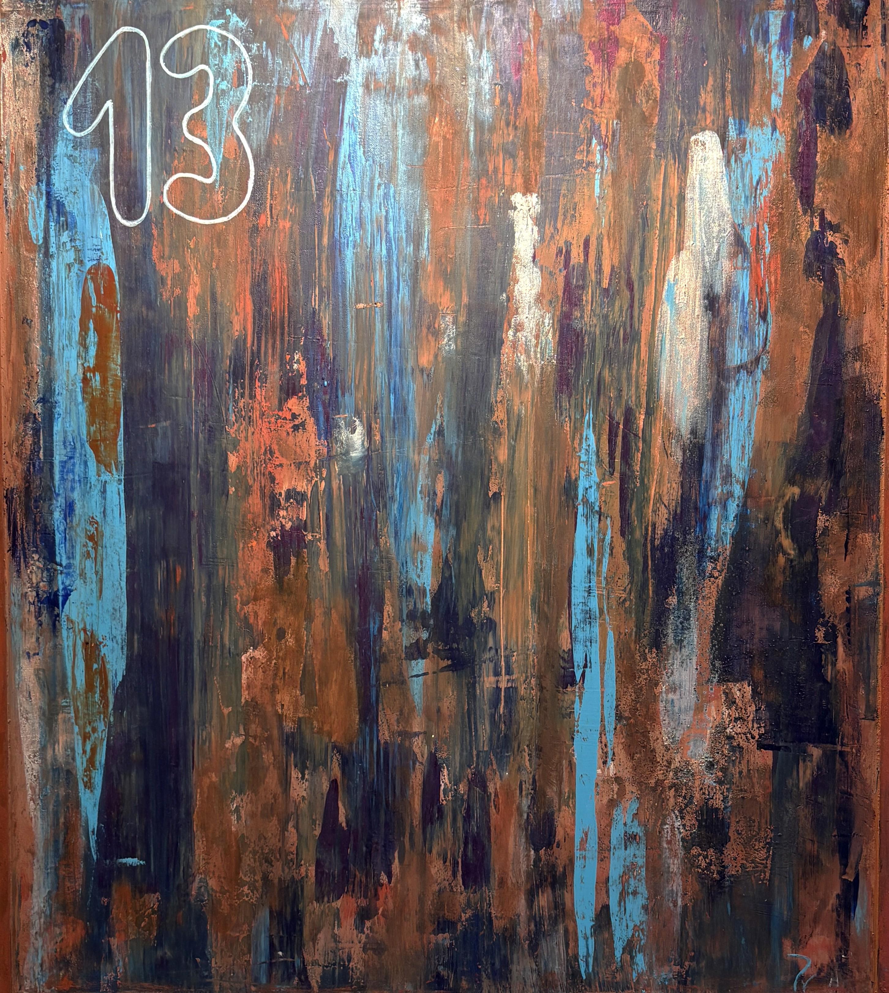 Figurative Painting di paola vignola - Puerta oxidada