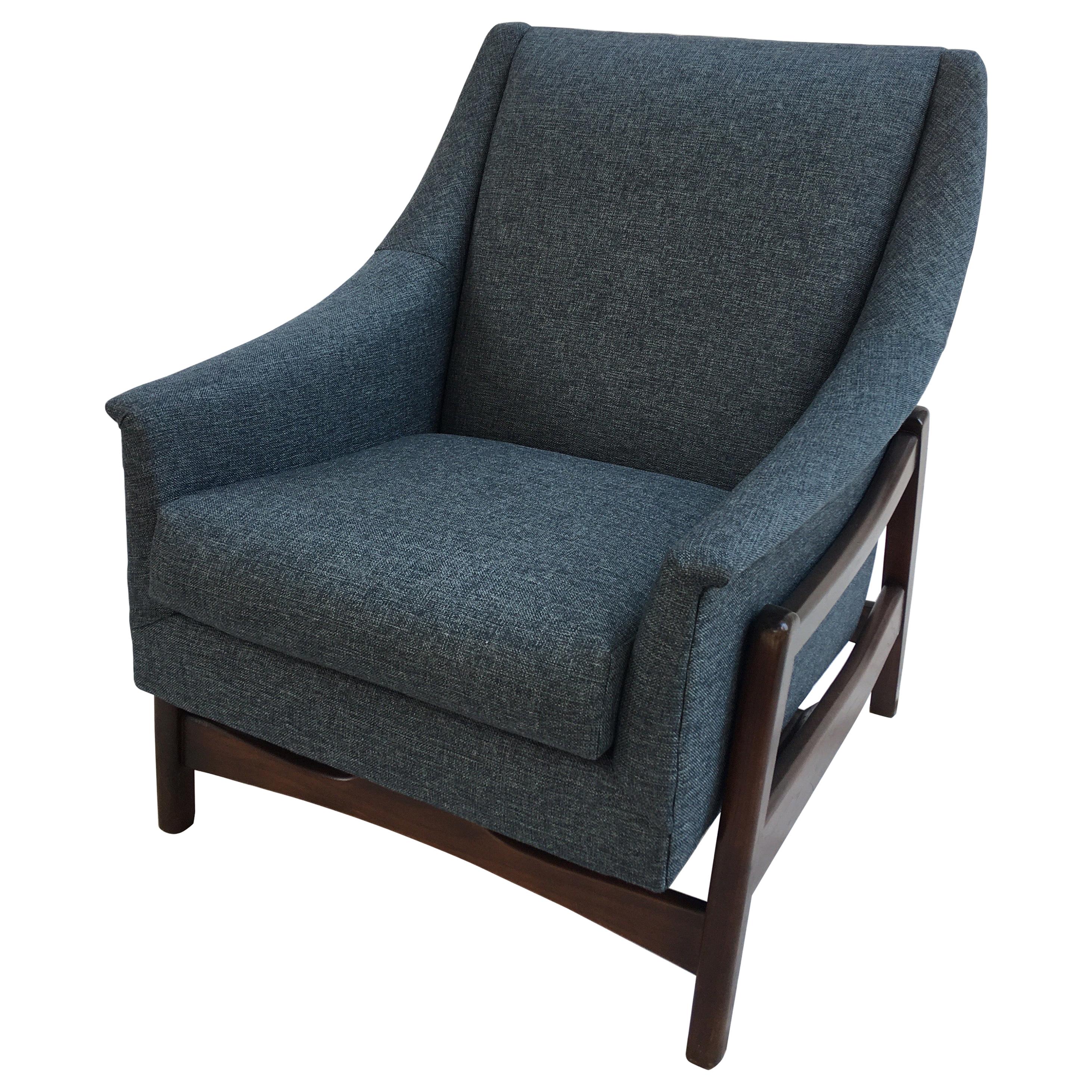 Paoli Upholstered Rocking Lounge Chair at 1stDibs