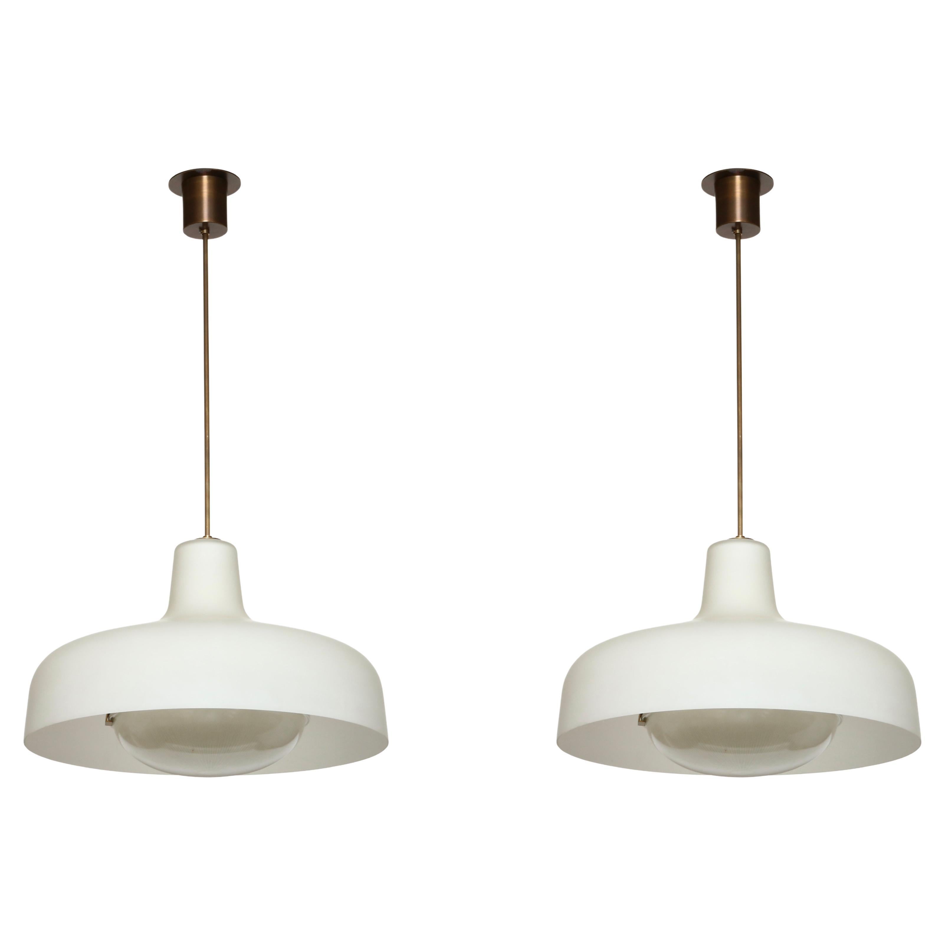 "Paolina" Pendants by Ignazio Gardella for Azucena Model LS7, a Pair