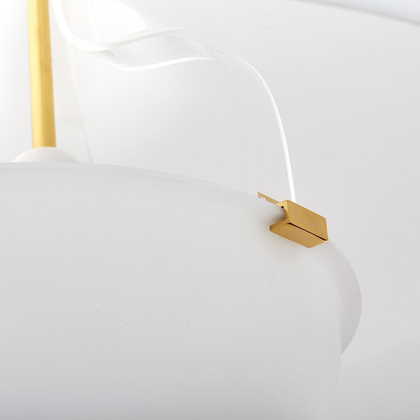 Paolina White Pendant Lamp By Ignazio gardella In New Condition For Sale In Milan, IT
