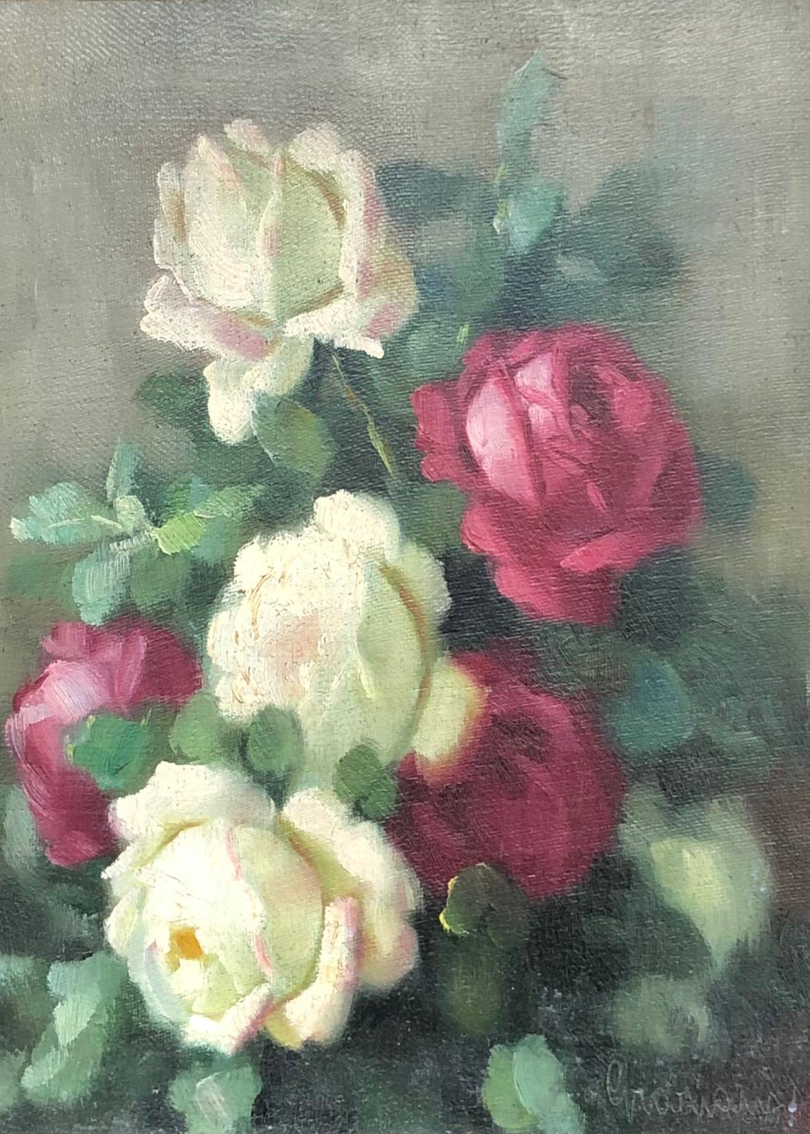 Paolo Alfio Graziani Still-Life Painting - Roses