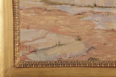 Fine Pair of  Classical Roman Landscape Oil on Canvas Signed P. Baroni, 1920