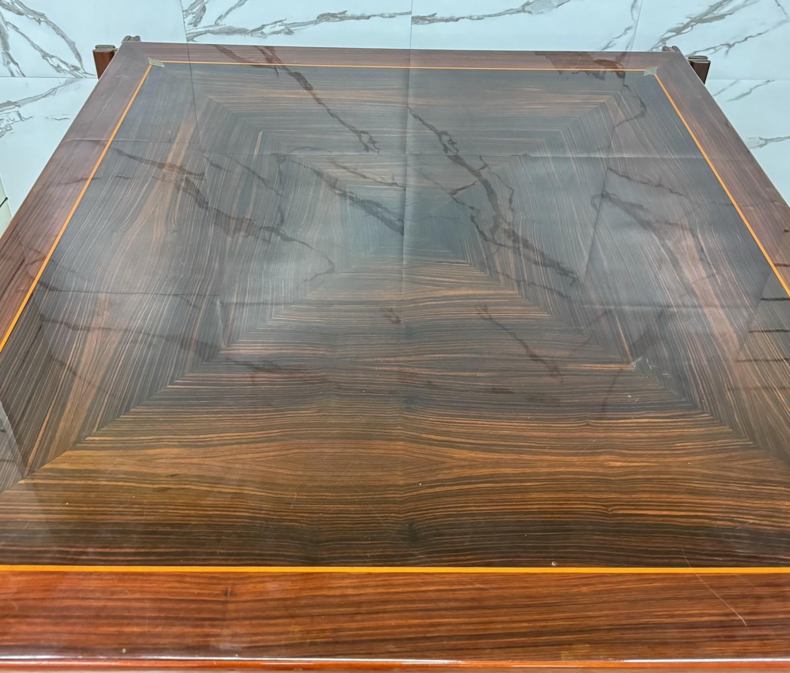 Paolo Barracchia For Roman Deco Large Dining Table Modern Design 1970s For Sale 5