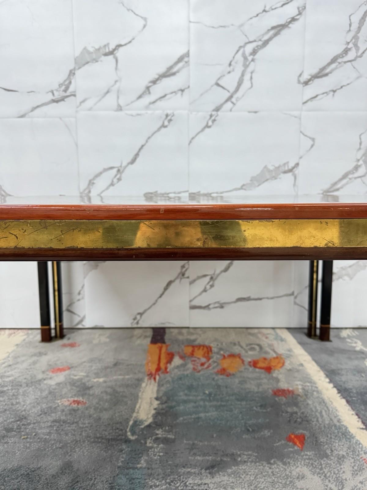 Paolo Barracchia For Roman Deco Large Dining Table Modern Design 1970s For Sale 7