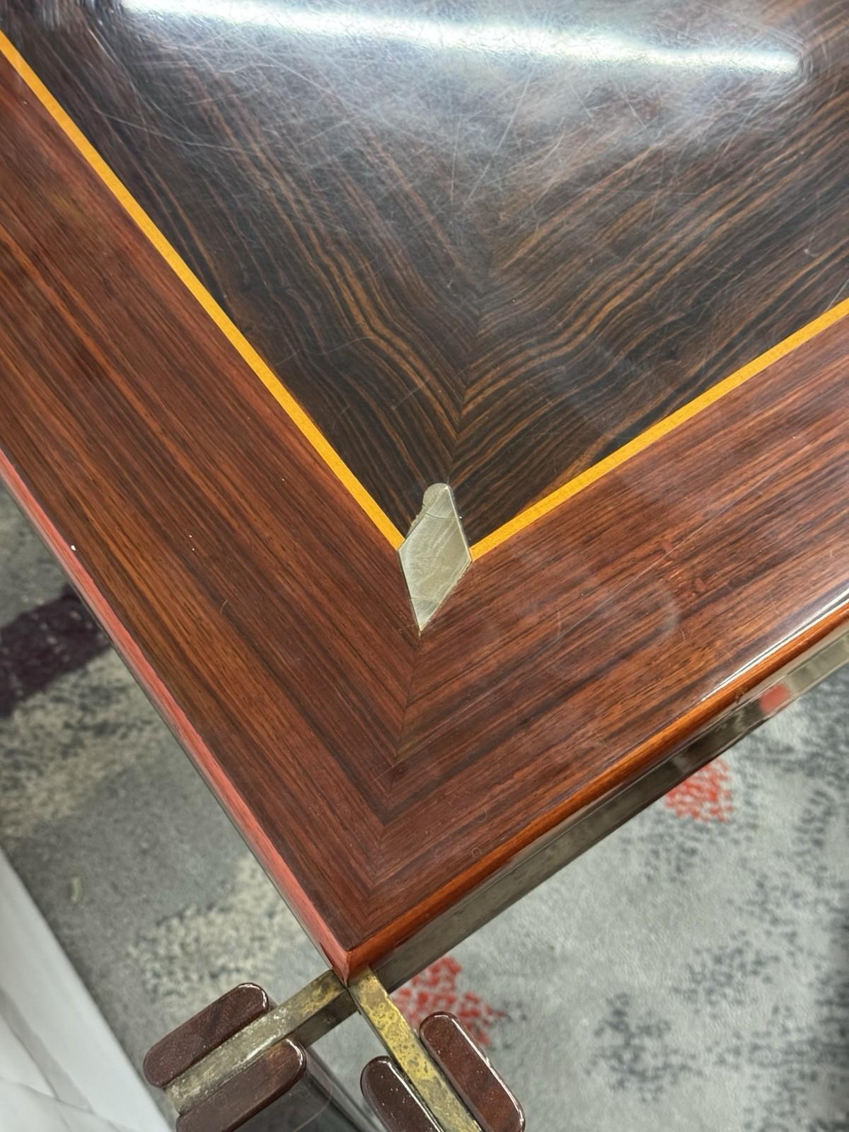 Paolo Barracchia For Roman Deco Large Dining Table Modern Design 1970s For Sale 11
