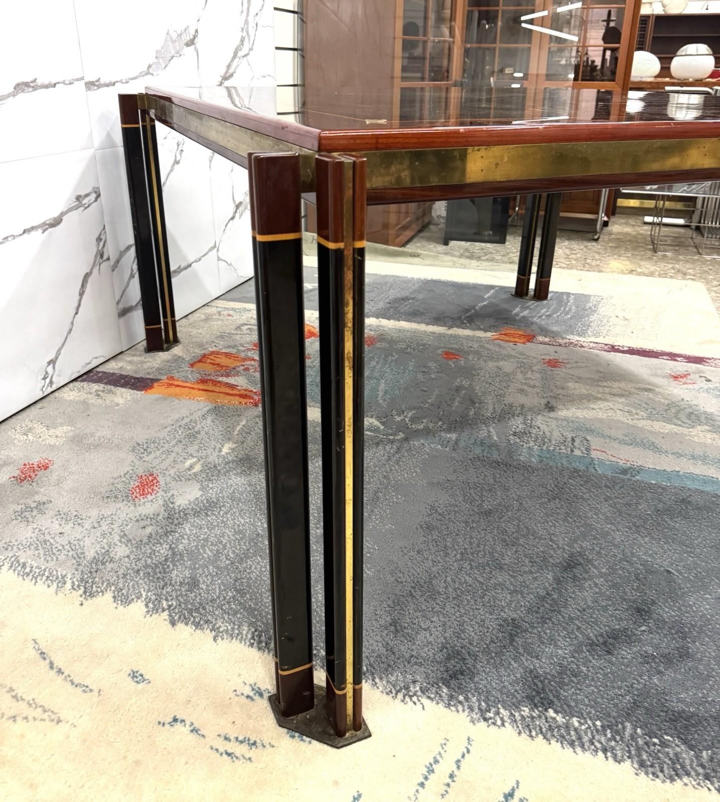Paolo Barracchia For Roman Deco Large Dining Table Modern Design 1970s For Sale 12