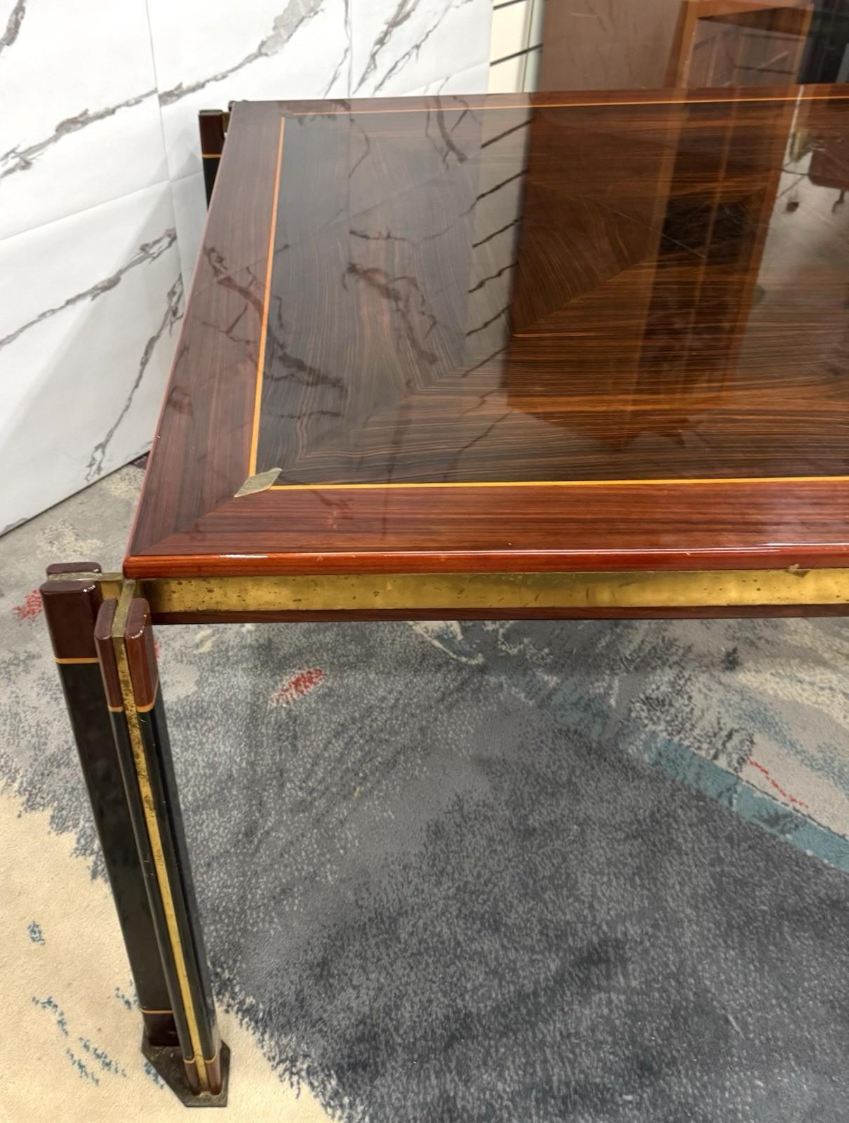 Paolo Barracchia For Roman Deco Large Dining Table Modern Design 1970s For Sale 13