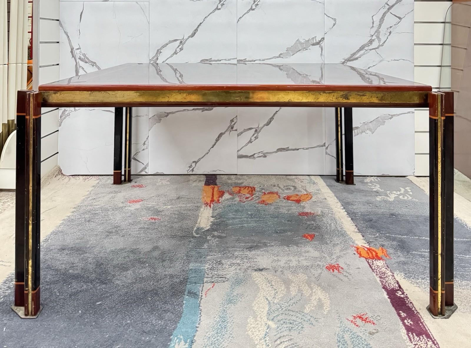 Paolo Barracchia For Roman Deco Large Dining Table Modern Design 1970s In Good Condition For Sale In Taranto, IT