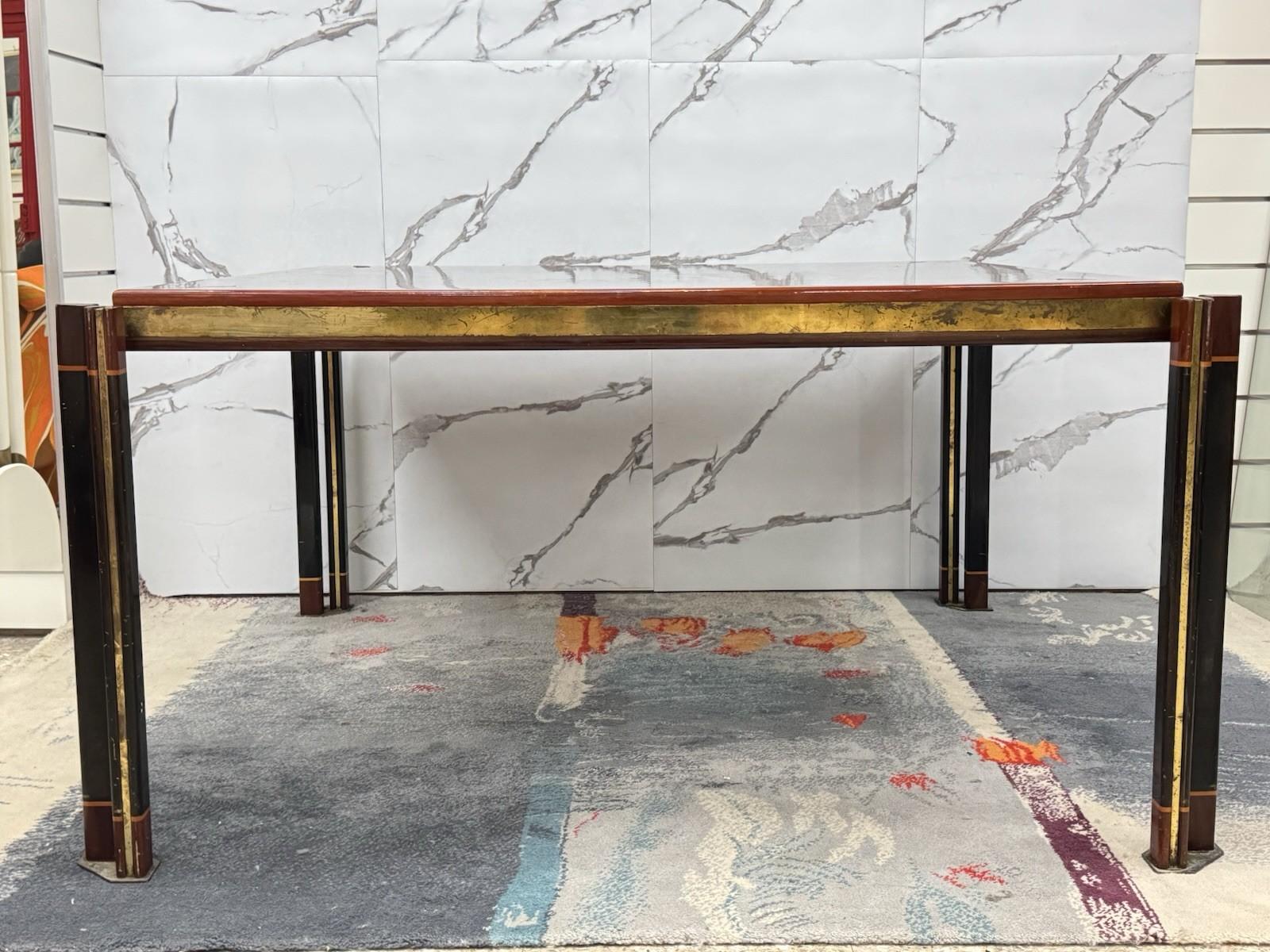 Paolo Barracchia For Roman Deco Large Dining Table Modern Design 1970s For Sale 1