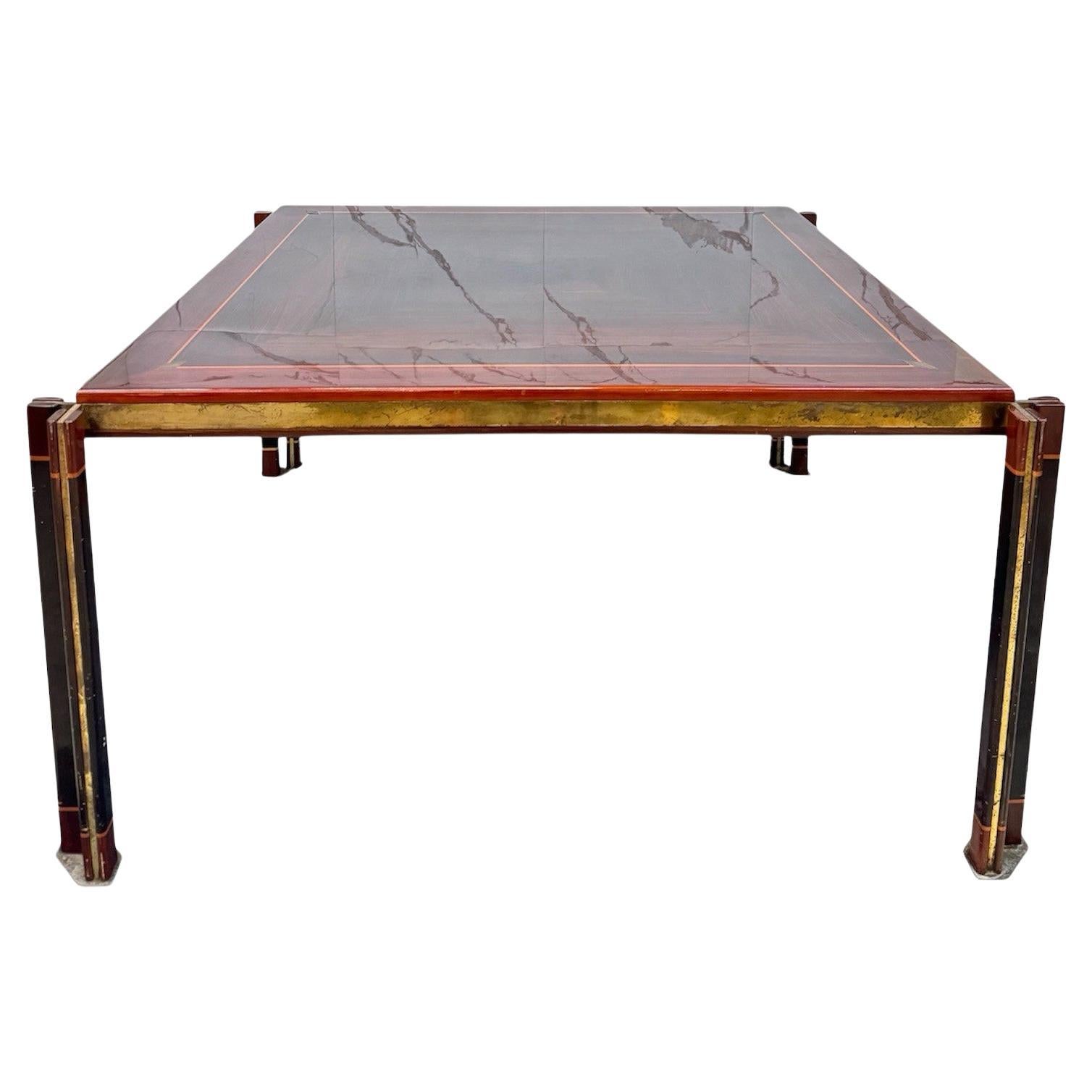 Paolo Barracchia For Roman Deco Large Dining Table Modern Design 1970s For Sale