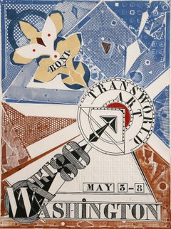 Washington, Pop Art Etching with Embossing by Paolo Boni