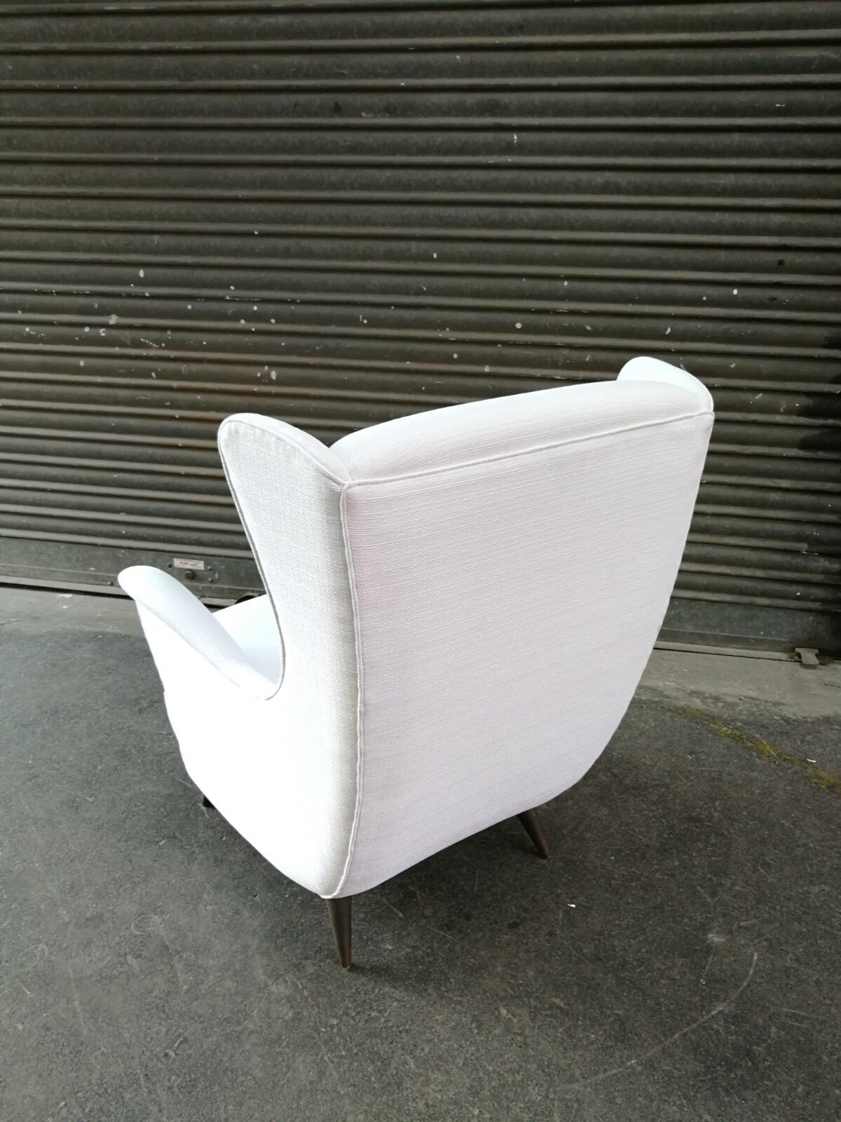 Armchair by Paolo Buffa reupholstered.
 