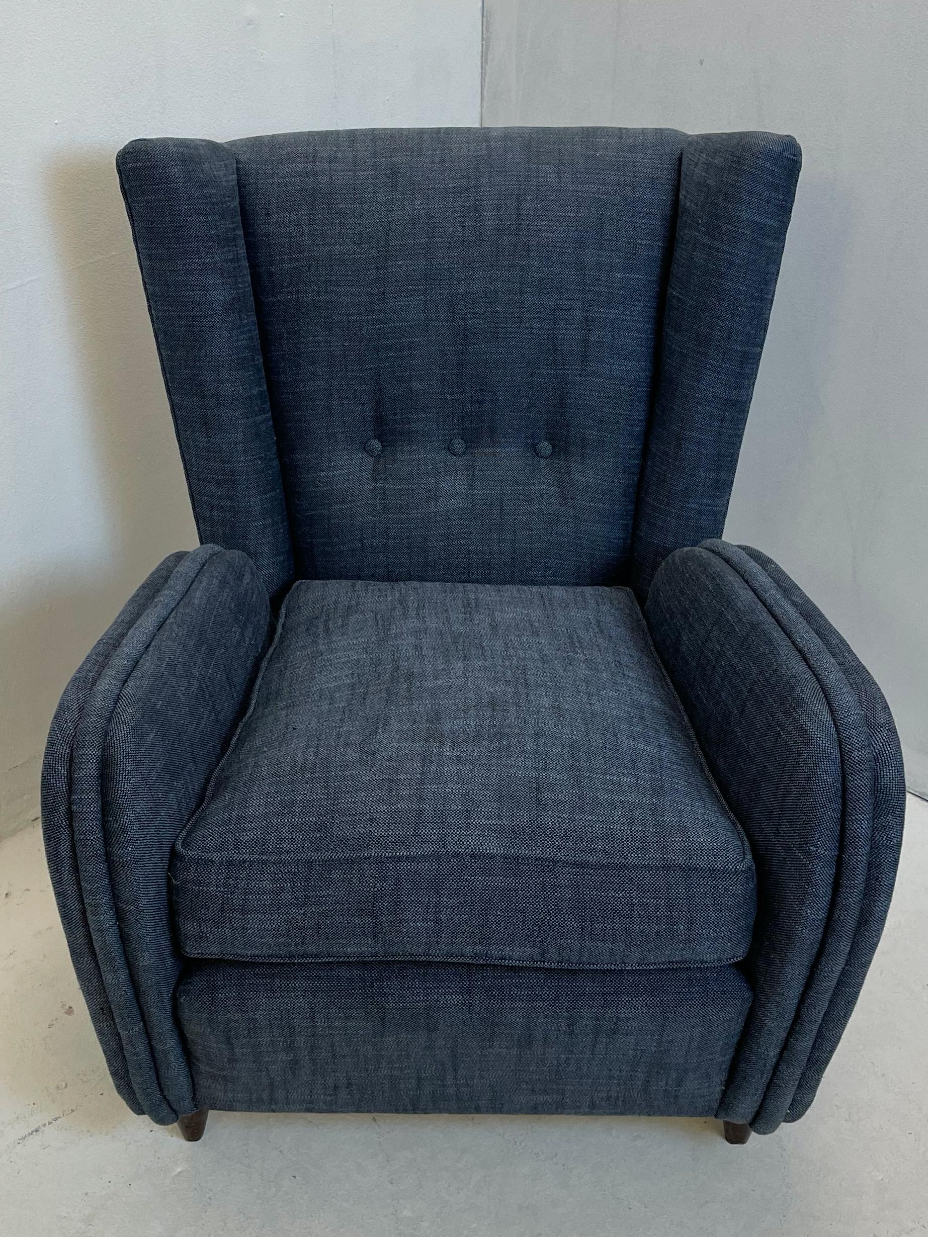 modern fabric armchair