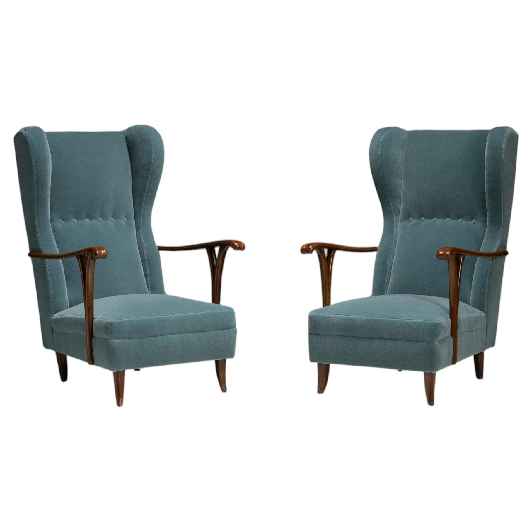 Paolo Buffa Armchairs, Italy circa 1950
