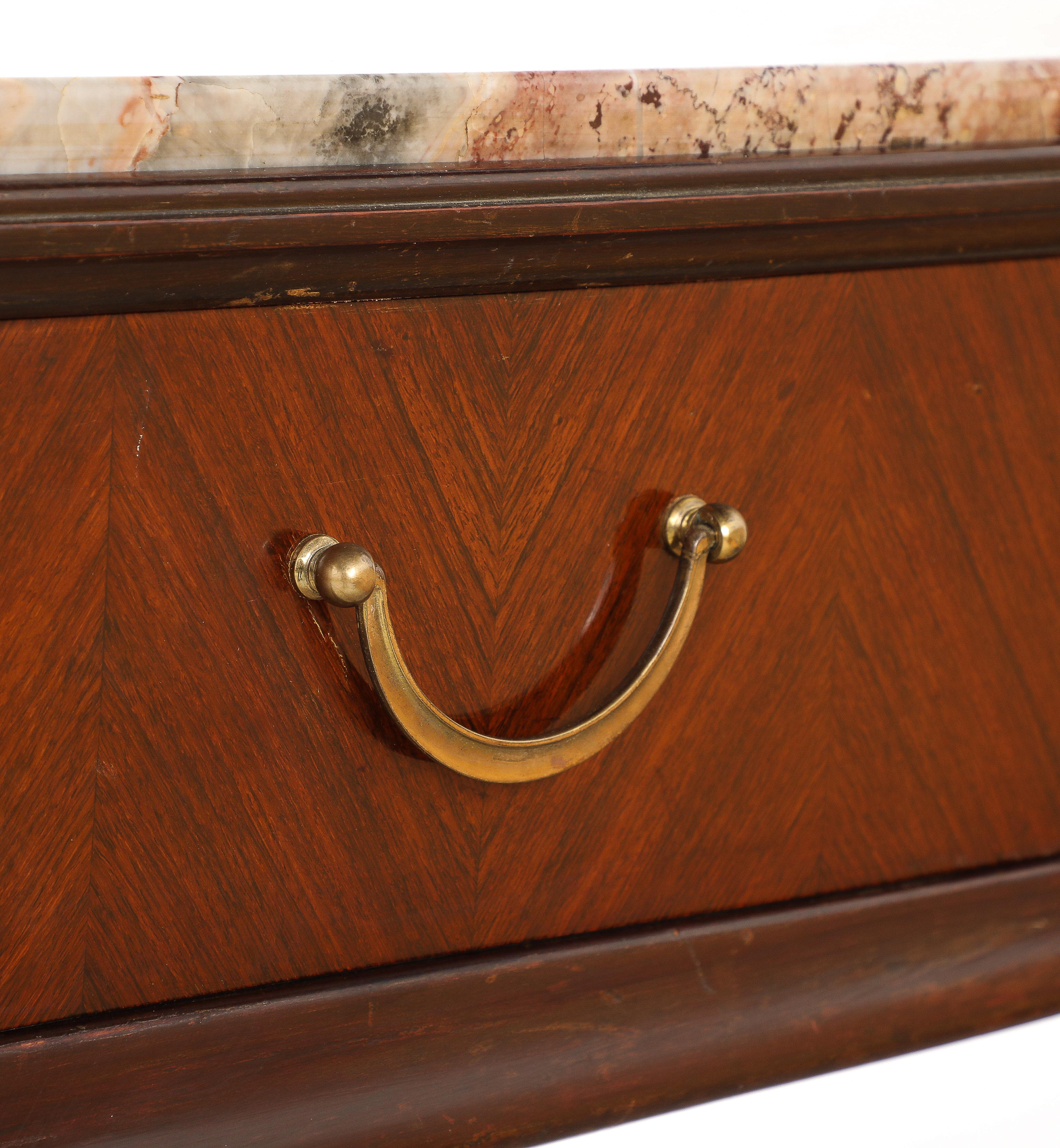 Paolo Buffa Console Table with Marble Top, Italy, circa 1950 For Sale 9