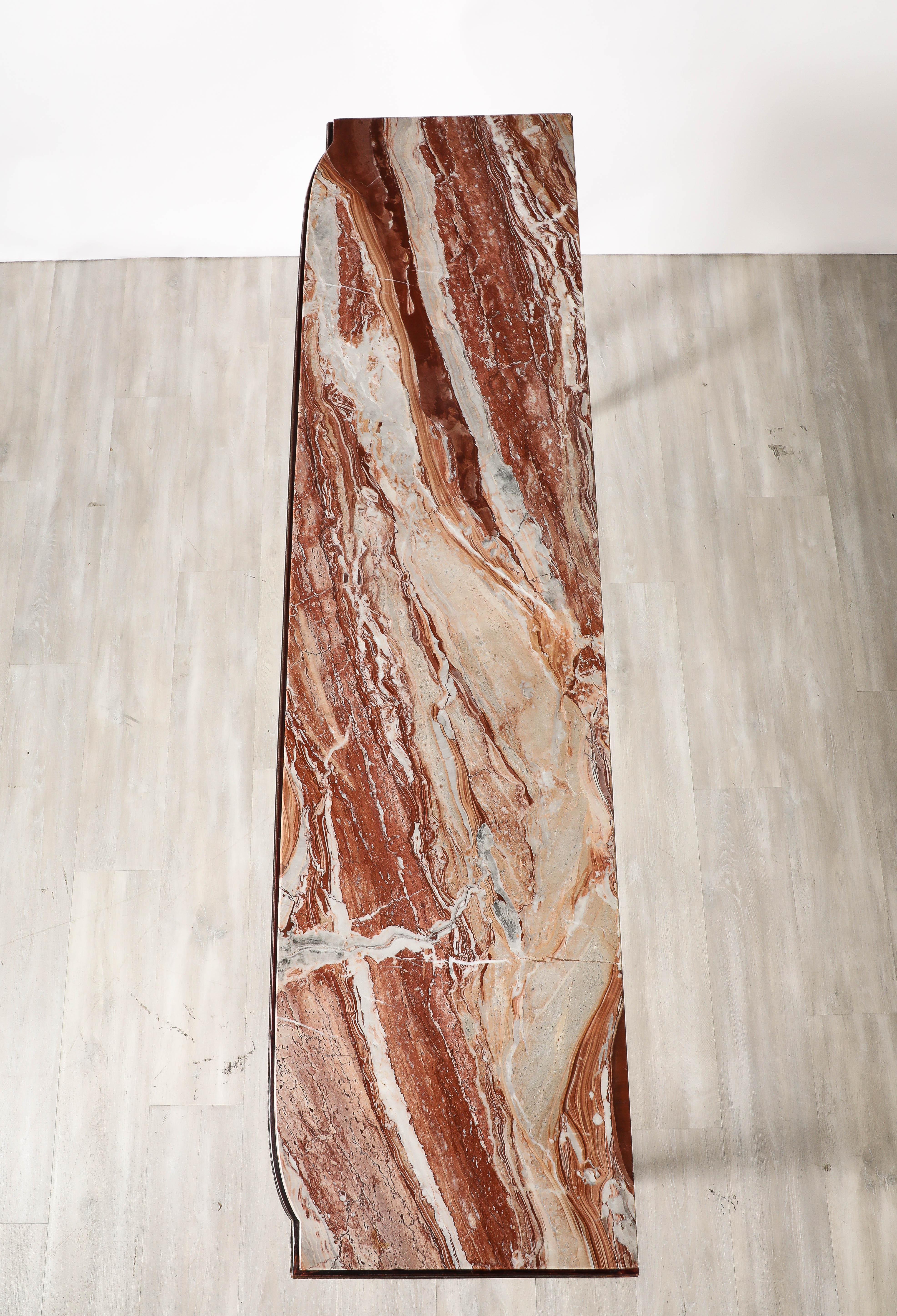 Paolo Buffa Console Table with Marble Top, Italy, circa 1950 For Sale 2