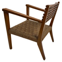Paolo Buffa 'Attributed.', Rare Armchair in Wood and Rope, Italy, 1930s