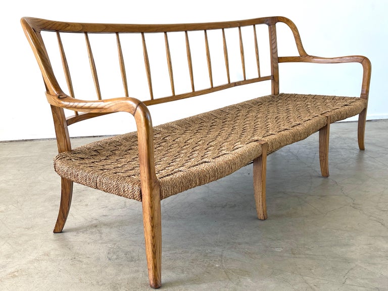 Paolo Buffa Attributed Bench In Good Condition For Sale In Los Angeles, CA