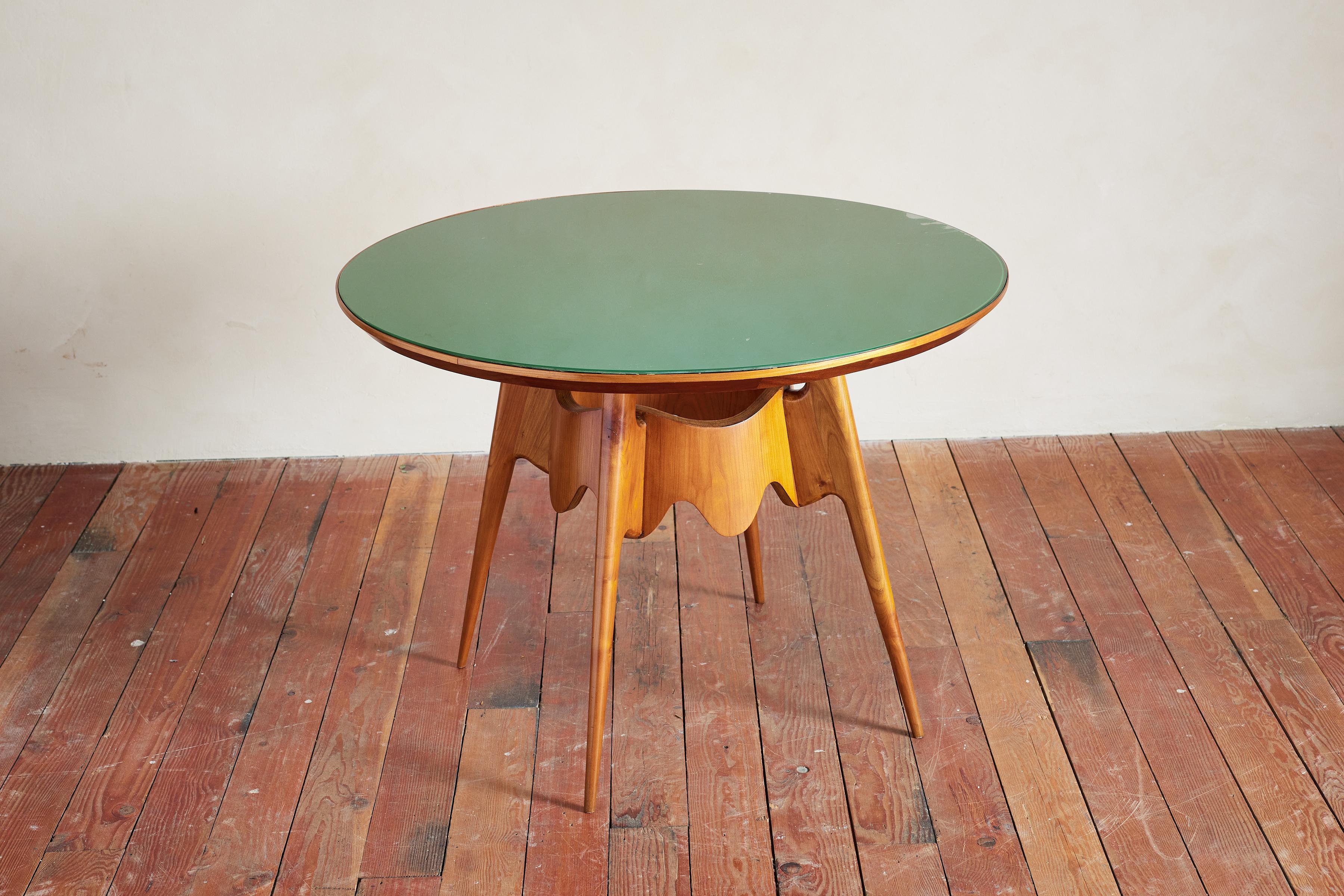 Glass Paolo Buffa Attributed Center Table