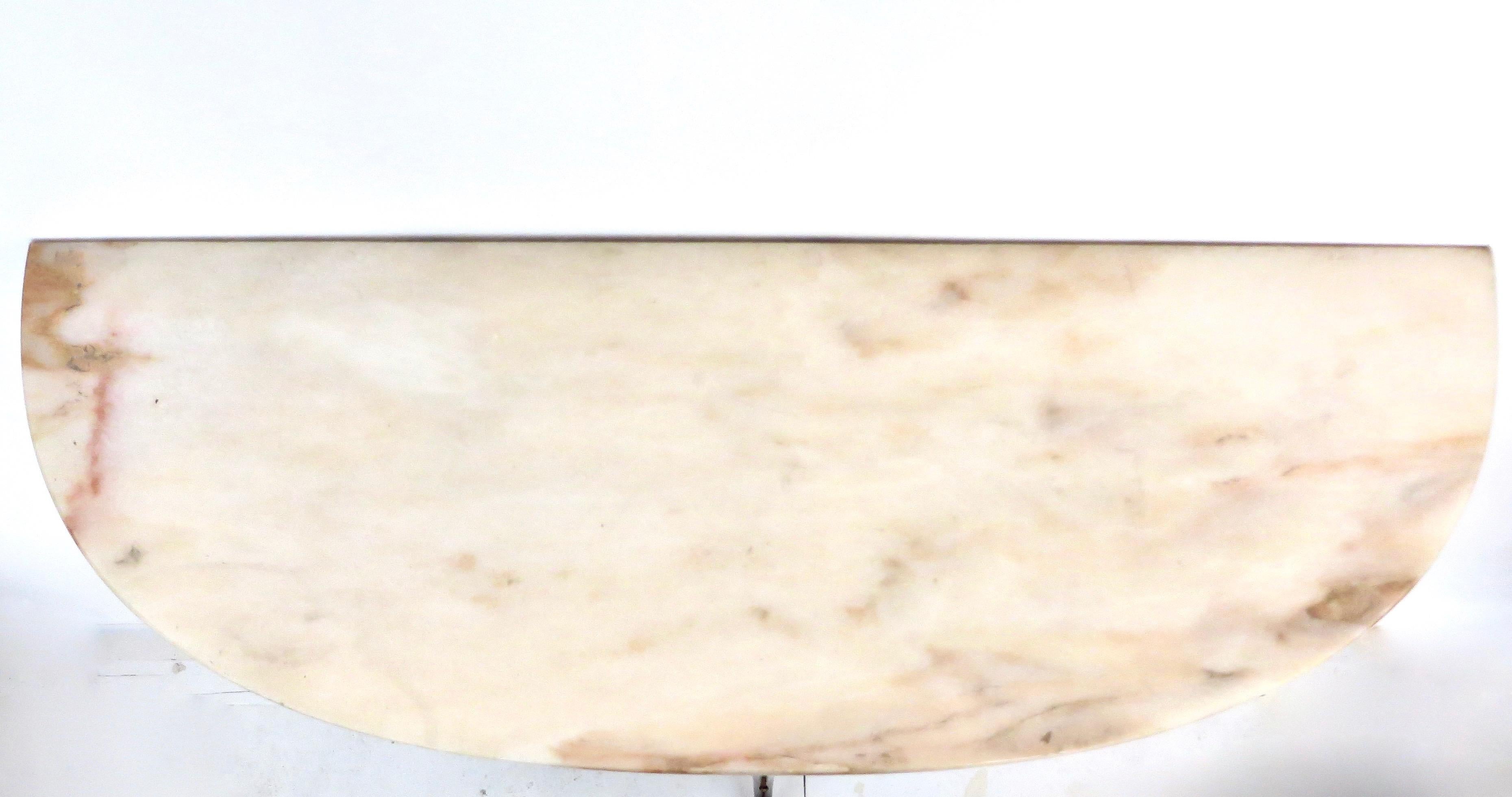 Paolo Buffa Attributed Italian Neoclassical Art Deco Wood and Marble Console 6