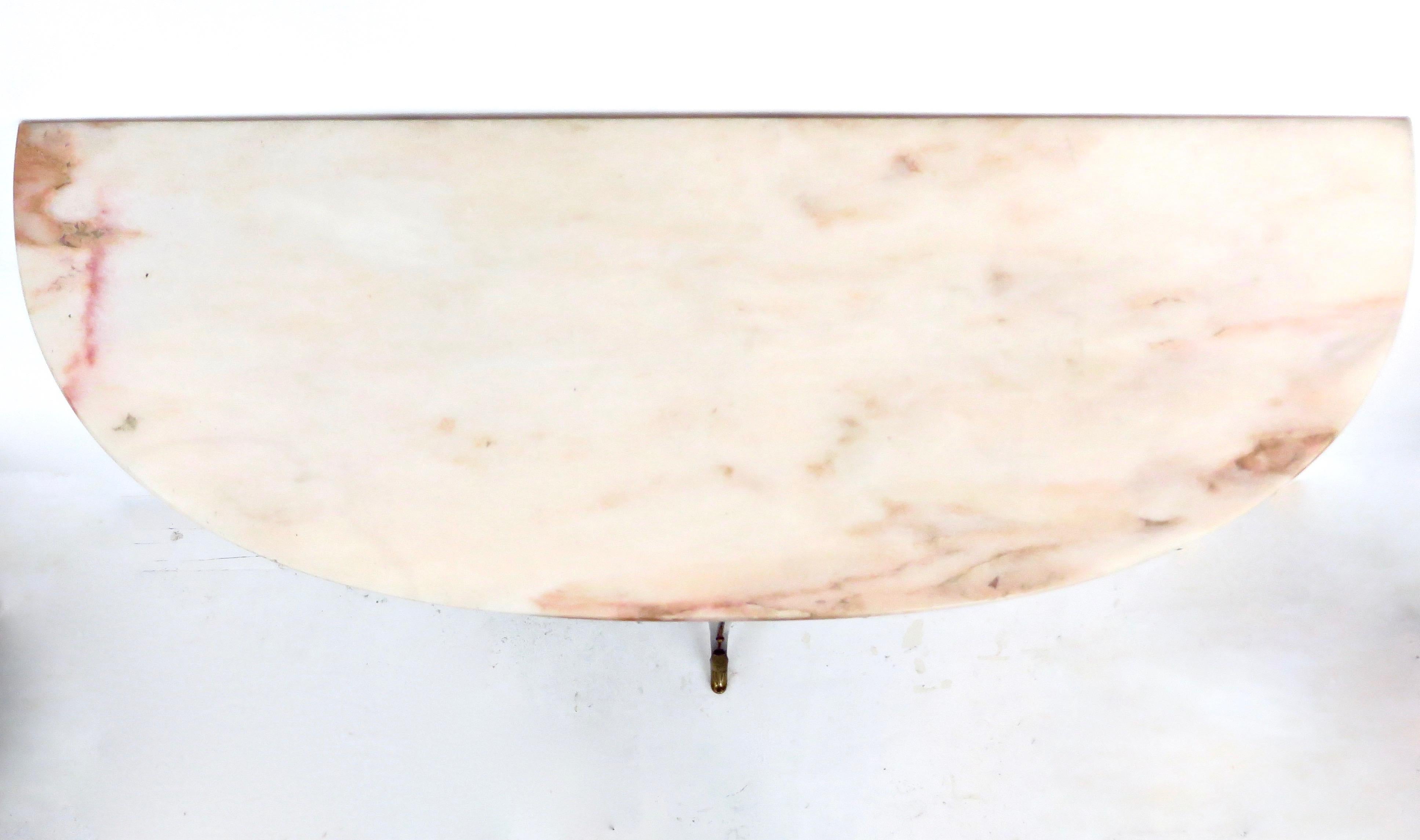 Paolo Buffa Attributed Italian Neoclassical Art Deco Wood and Marble Console 7