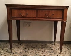 Paolo Buffa Bedside Tables Wood Brass, 1940, Italy
