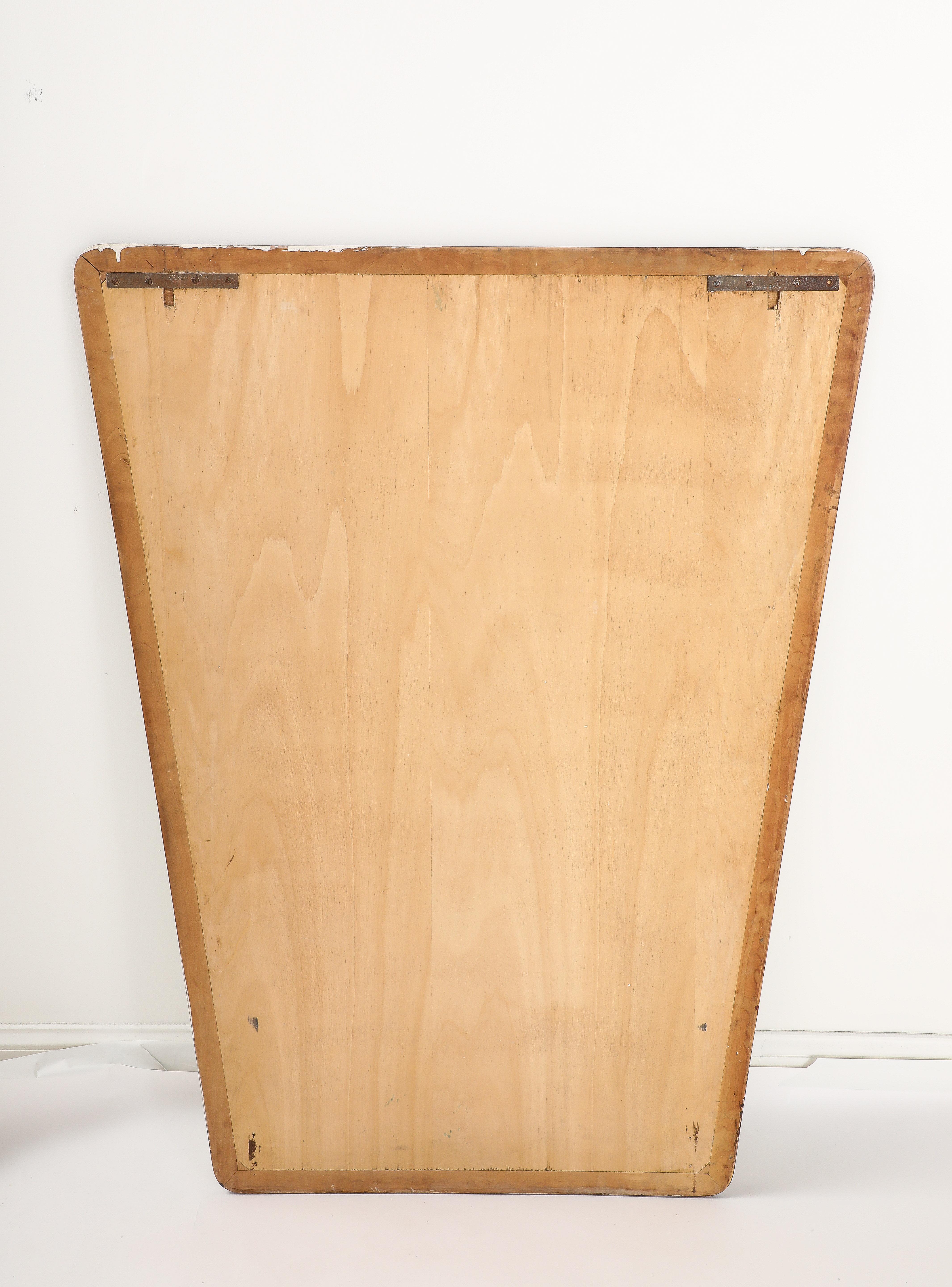 Espejo de pared Paolo Buffa de nogal tallado, hacia 1940 en venta 5