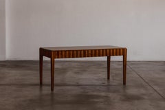 Paolo Buffa Fluted Desk with Hidden Drawers, Italy, 1940s